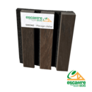 Tasseaux décor int - 2400 x 600 x ép22mm - SMOKE placage CHENE feutrine NOIRE